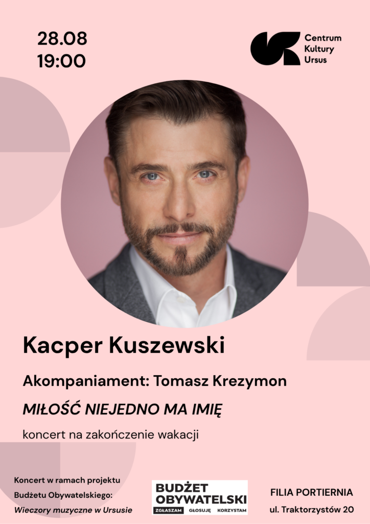 Plakat wydarzenia: Kacper Kuszewski – koncert na zakończenie wakacji
