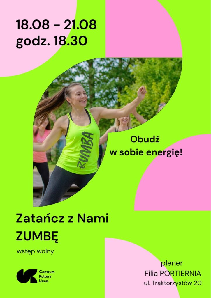 Plakat wydarzenia: Zatańcz z nami ZUMBĘ!
