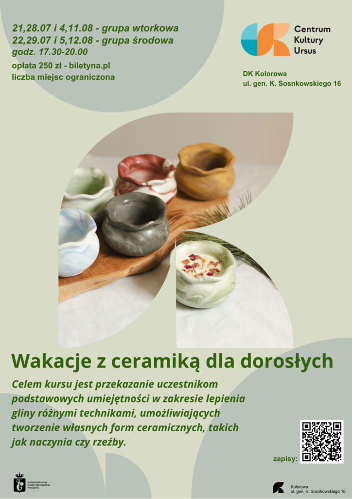 Wakacje z ceramiką dla dorosłych