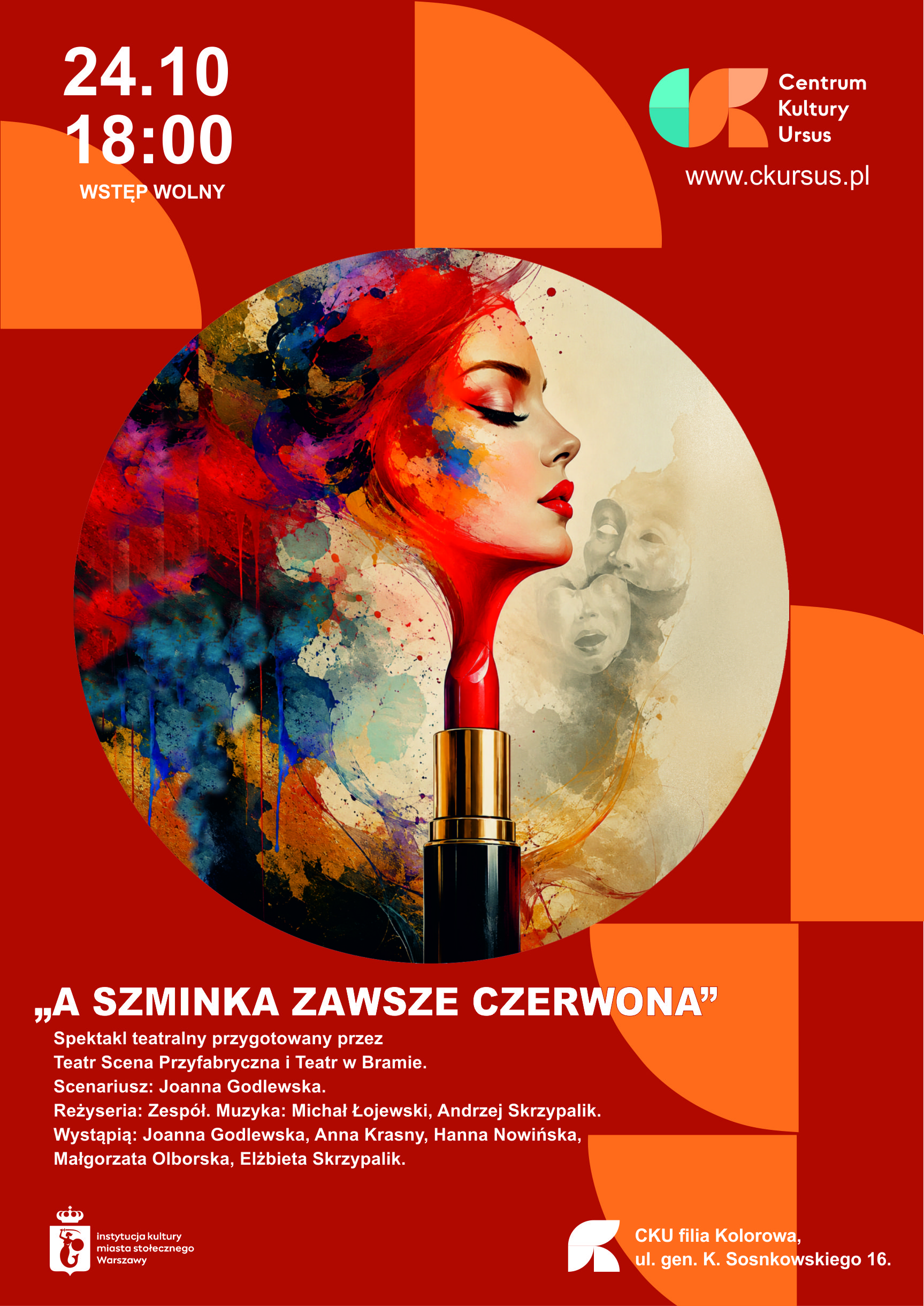 „A szminka zawsze czerwona” spektakl teatralny