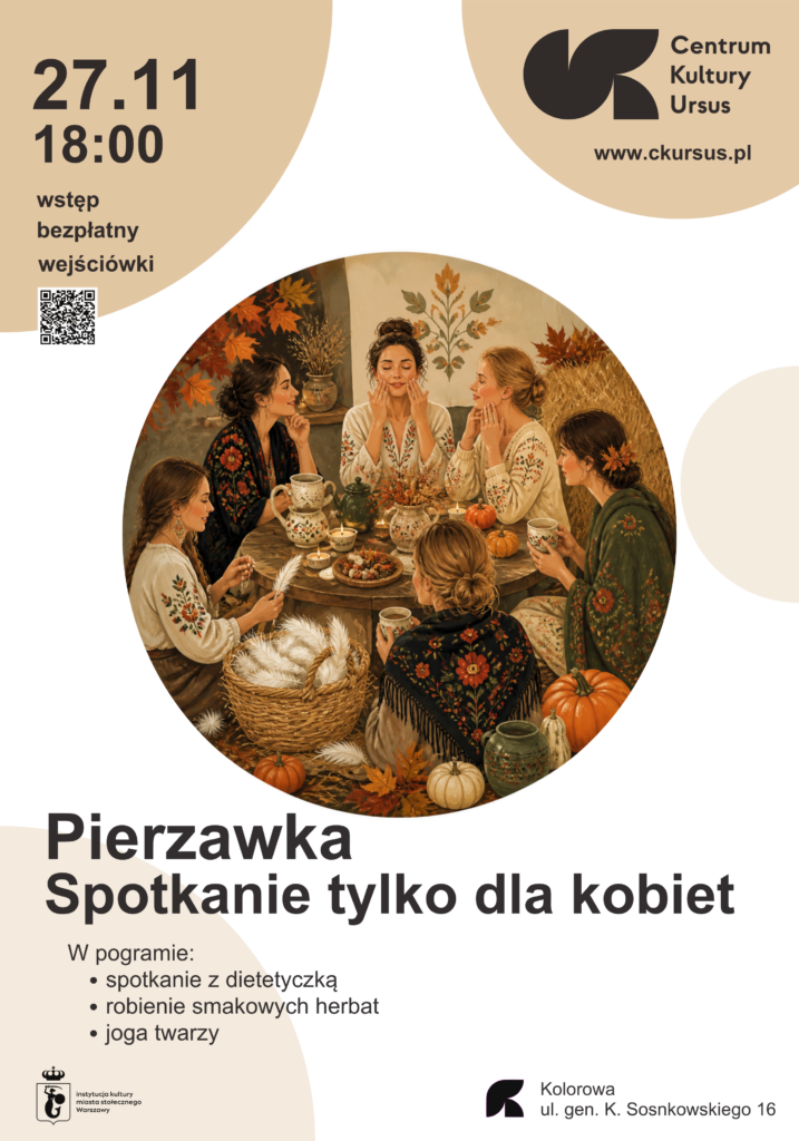 Plakat wydarzenia: Pierzawka – Spotkanie tylko dla Kobiet