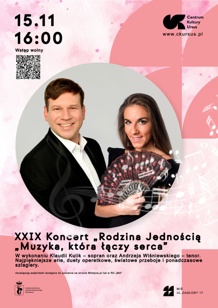 Plakat wydarzenia: XXIX Koncert „Rodzina Jednością” – „Muzyka, która łączy serca”